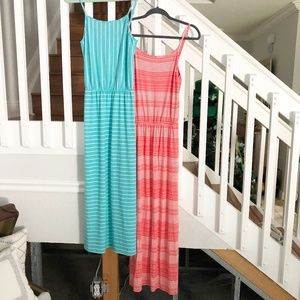 NEW Merona Striped Maxi Dresses Set of Two